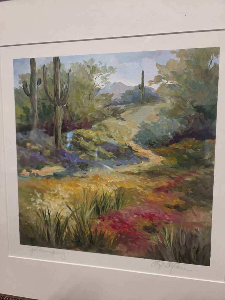 Golden Spring Original Art on Paper By Alix Stefan- 23x23