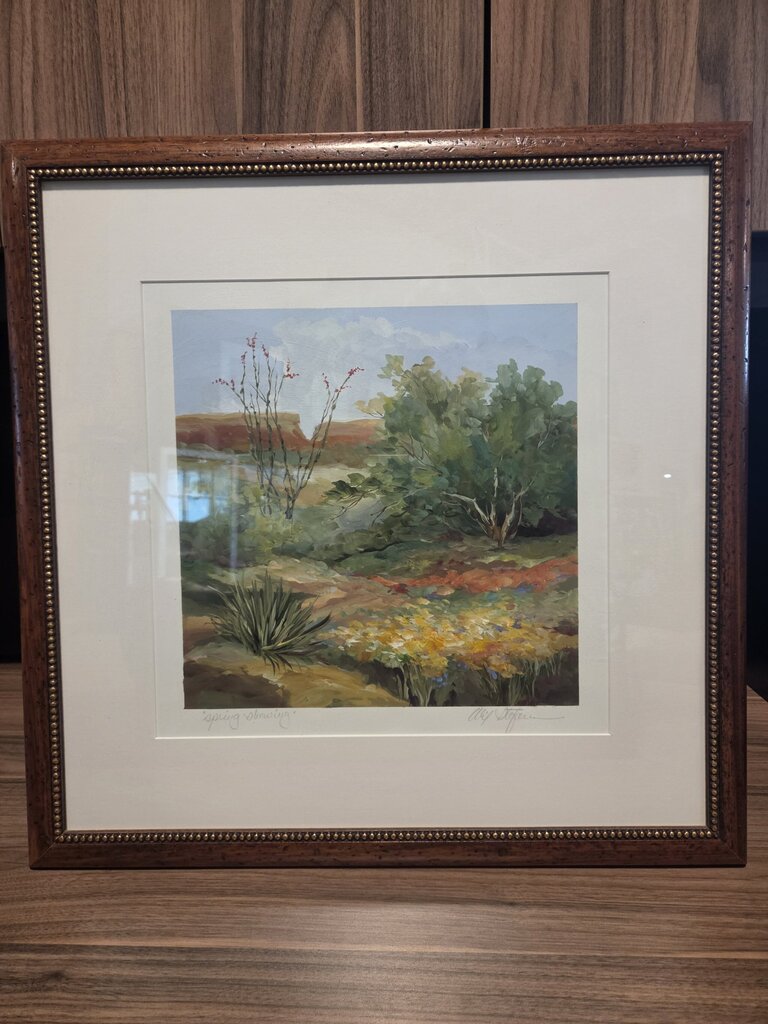 Spring Showing Original Art on Paper by Alix Stefan- 23x23
