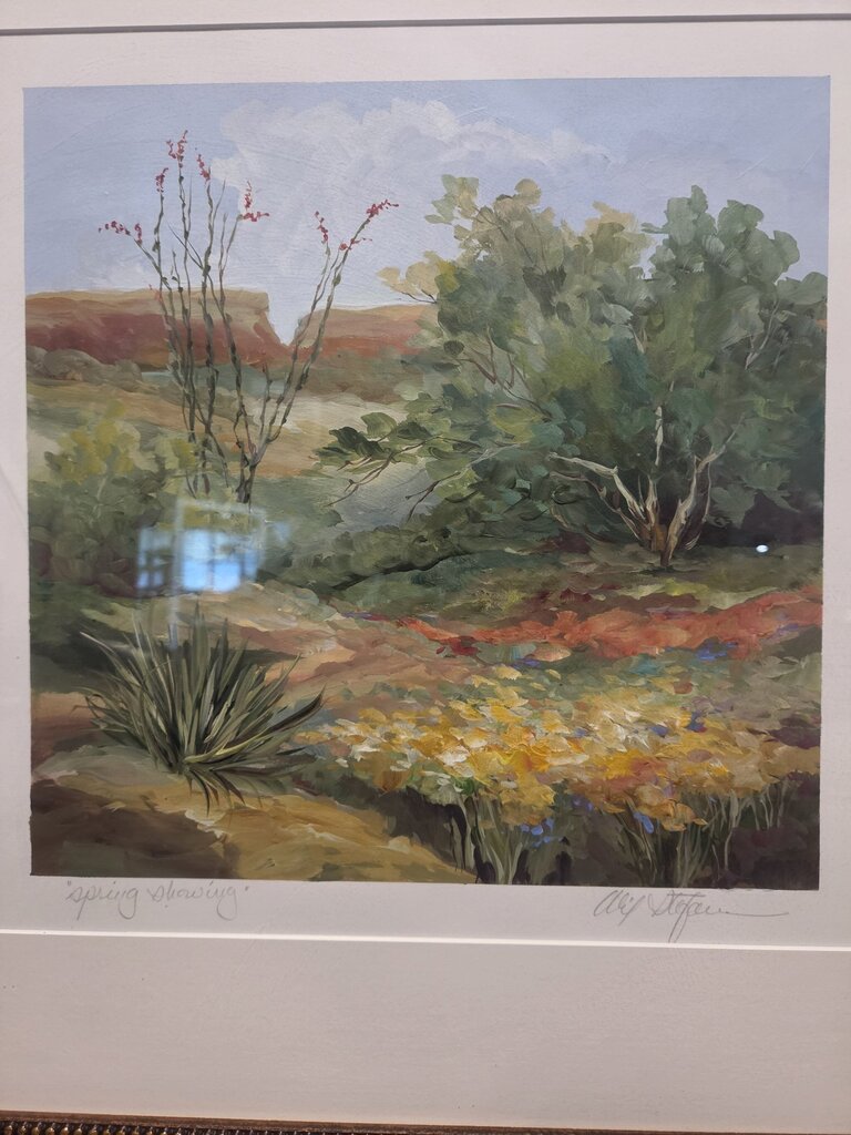 Spring Showing Original Art on Paper by Alix Stefan- 23x23
