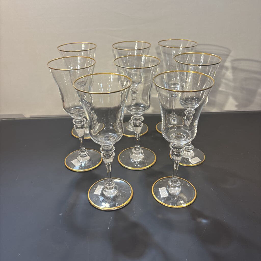 Baccarat Crystal "Vienne" Glasses- Set of 8- 3X7.5