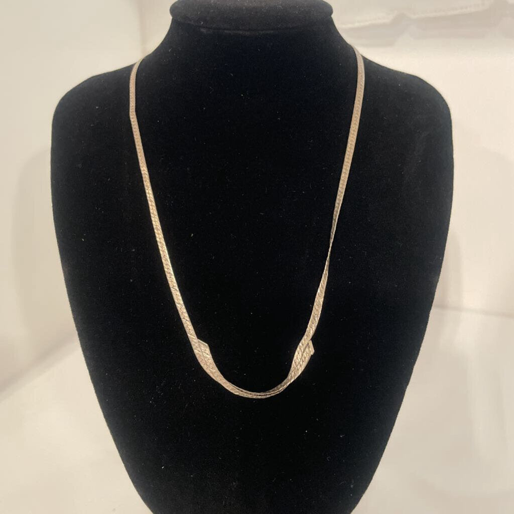 Silver 925 Italy Herringbone Necklace - 16"