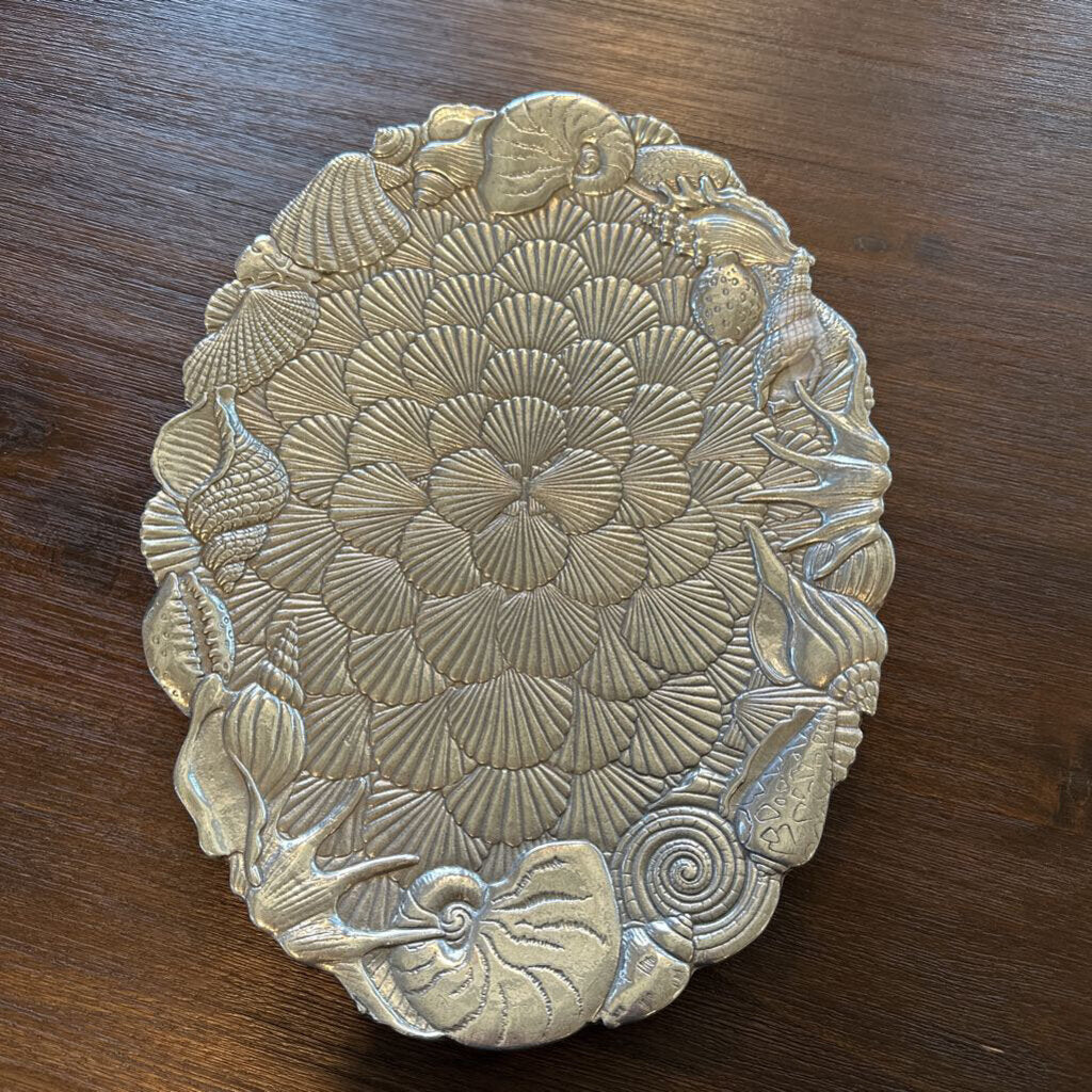 Silver Arthur Court Designs Oval Shell Serving Platter