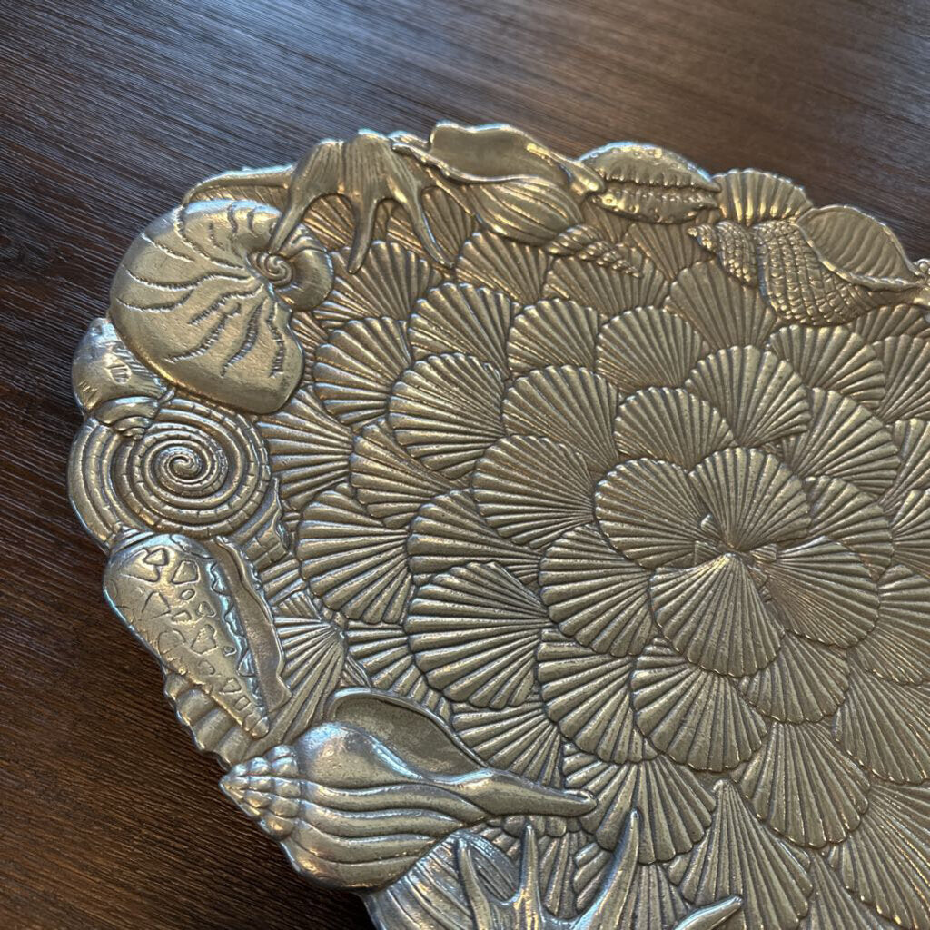 Silver Arthur Court Designs Oval Shell Serving Platter