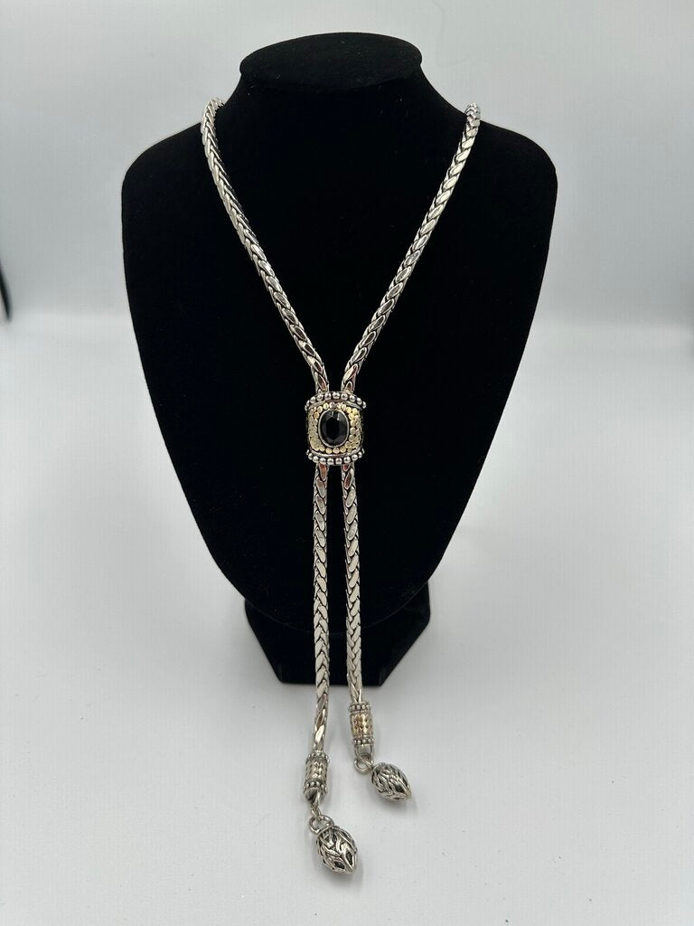 Silver Tone Long Cable Chain Necklace - 40"
