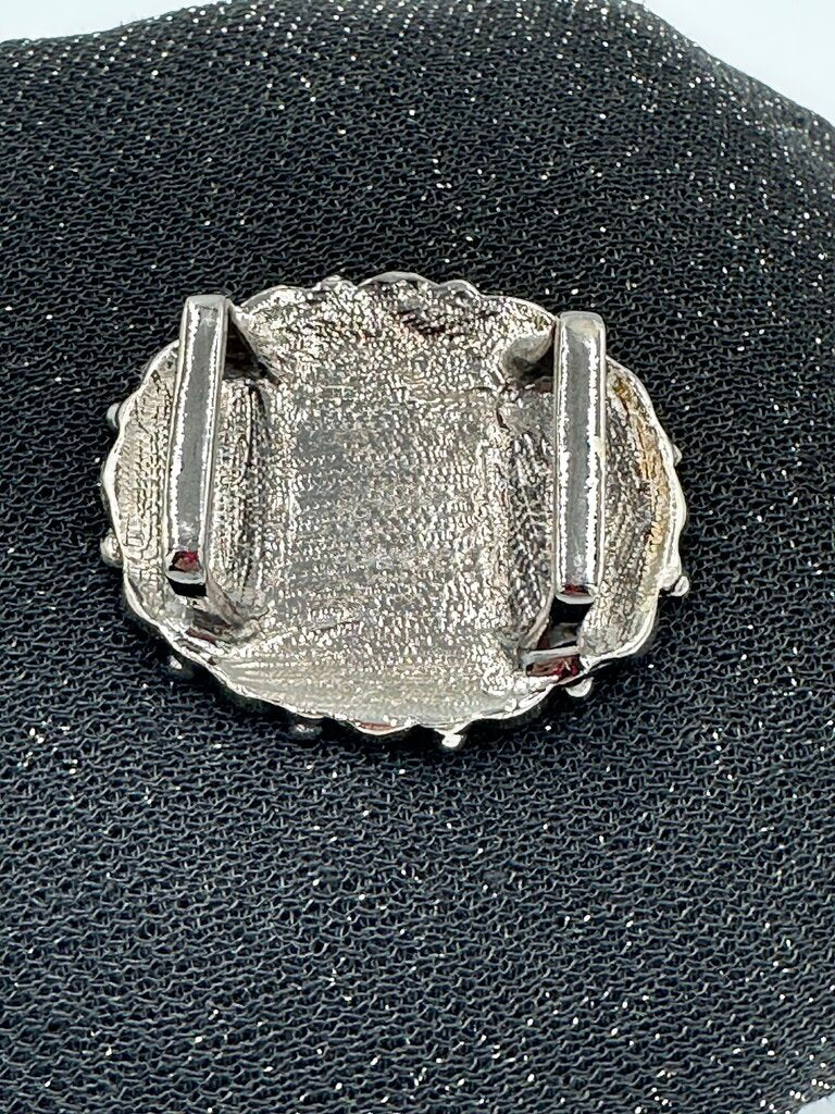 Vintage Onyx & Stone Belt Buckle