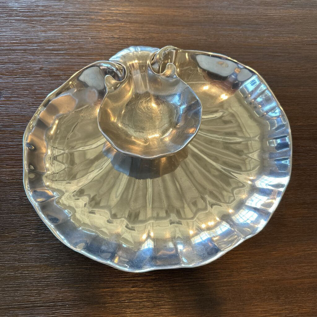 Wilton Armetale Chip & Dip Server - 12"