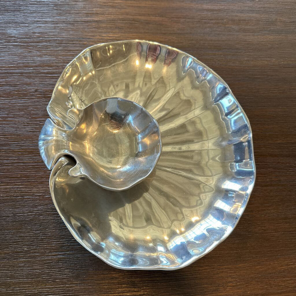 Wilton Armetale Chip & Dip Server - 12"