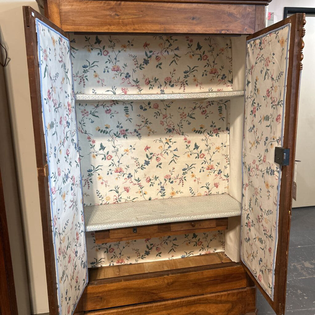 Antique French Armoire- 47X19.5X83-AS IS