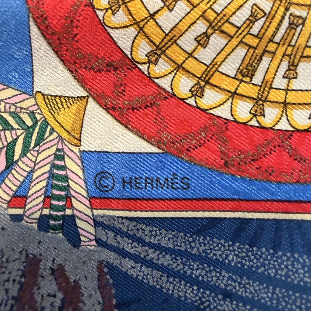 Hermes Feux D'artifice Vintage Silk Scarf- 90cm