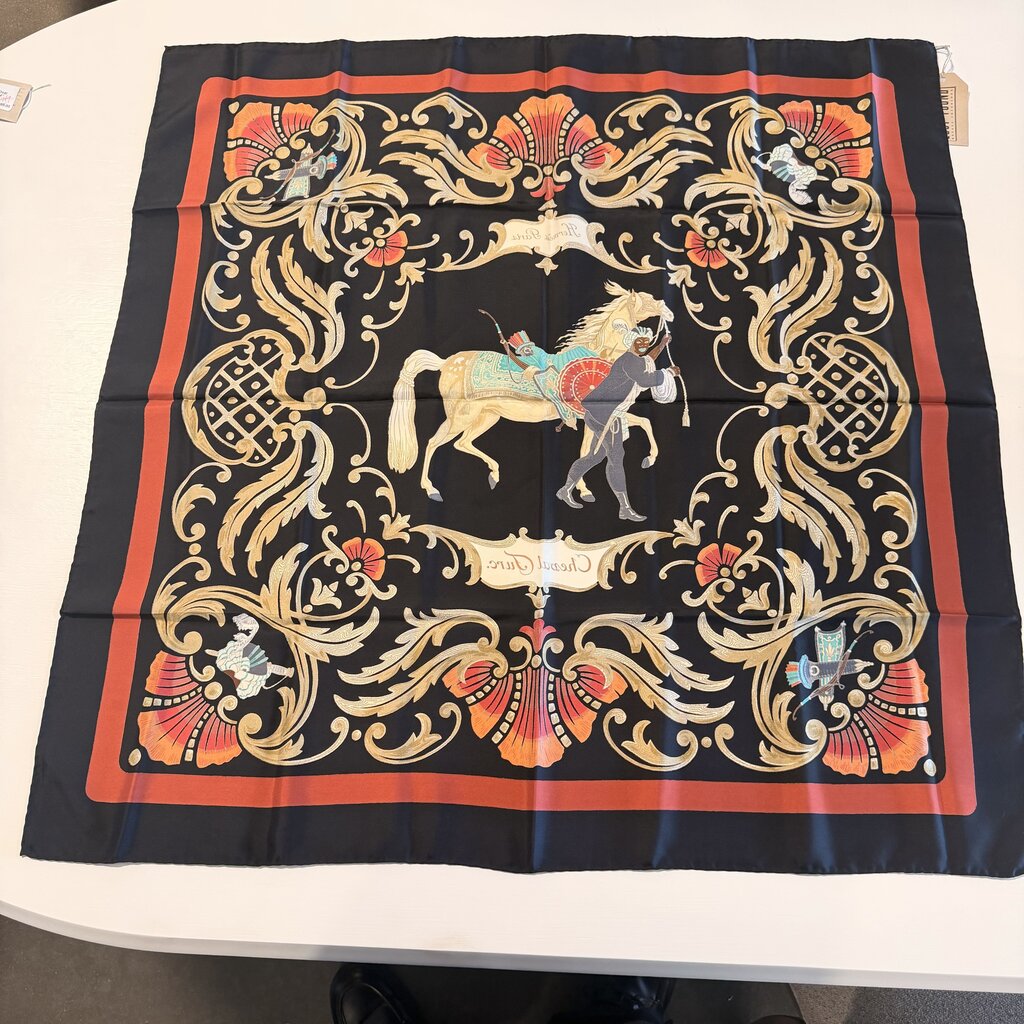 Hermes Cheval Turc Vintage Silk Scarf- 90cm
