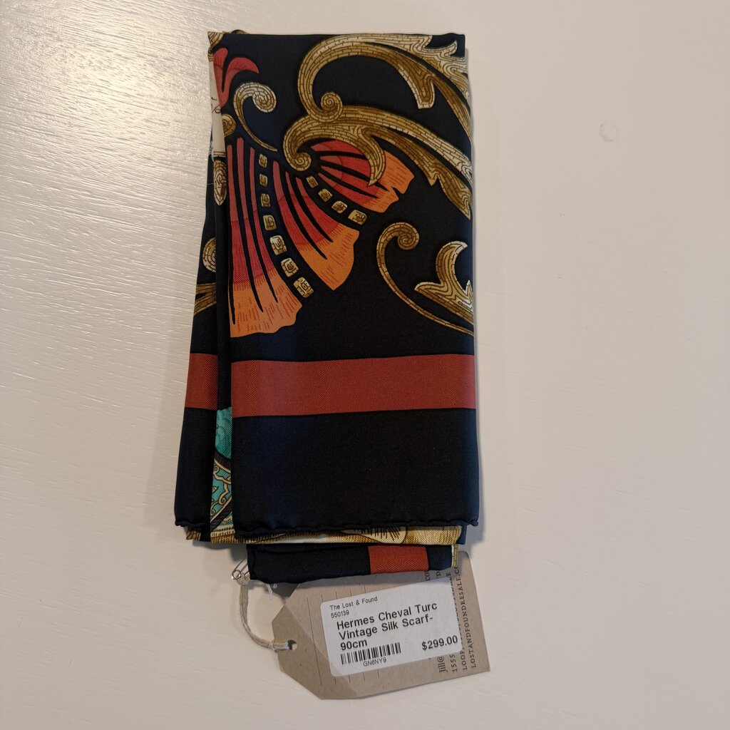 Hermes Cheval Turc Vintage Silk Scarf- 90cm