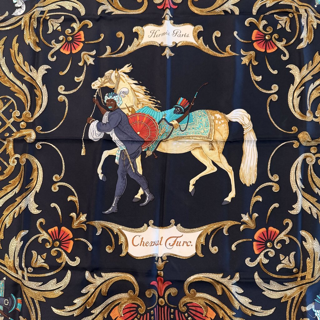 Hermes Cheval Turc Vintage Silk Scarf- 90cm