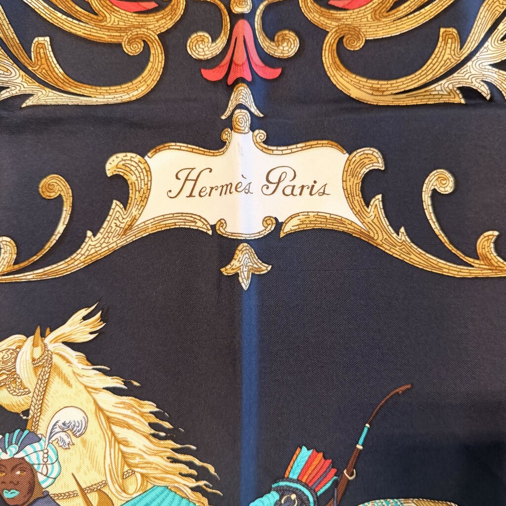Hermes Cheval Turc Vintage Silk Scarf- 90cm