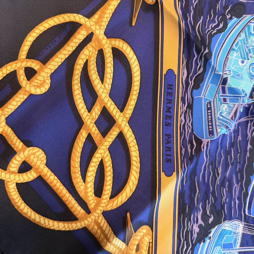 Hermes Retour De Peche Vintage Silk Scarf- 90cm