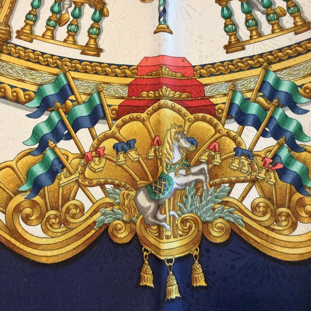 Hermes Luna Park Vintage Silk Scarf- 90cm