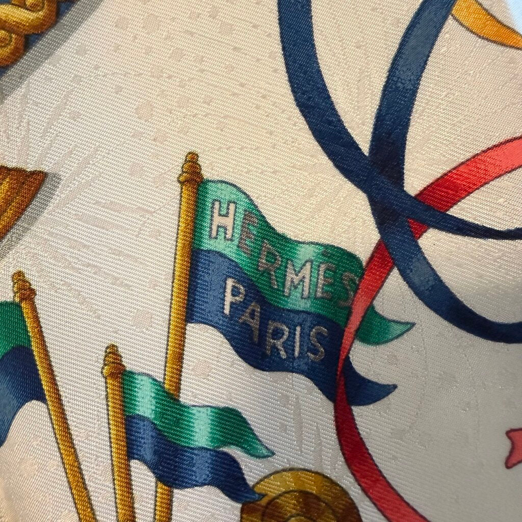 Hermes Luna Park Vintage Silk Scarf- 90cm