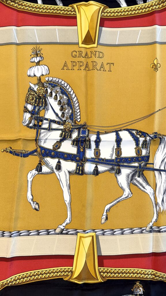Hermes Grand Apparat Vintage Silk Scarf- 90cm