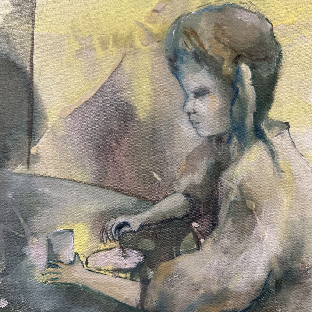 Original Watercolor on Canvas by Marge Mills