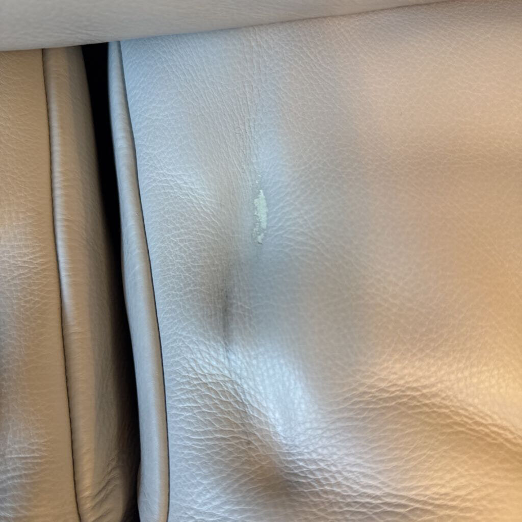 Cierre Carlton Grey Leather Sectional - 122X62