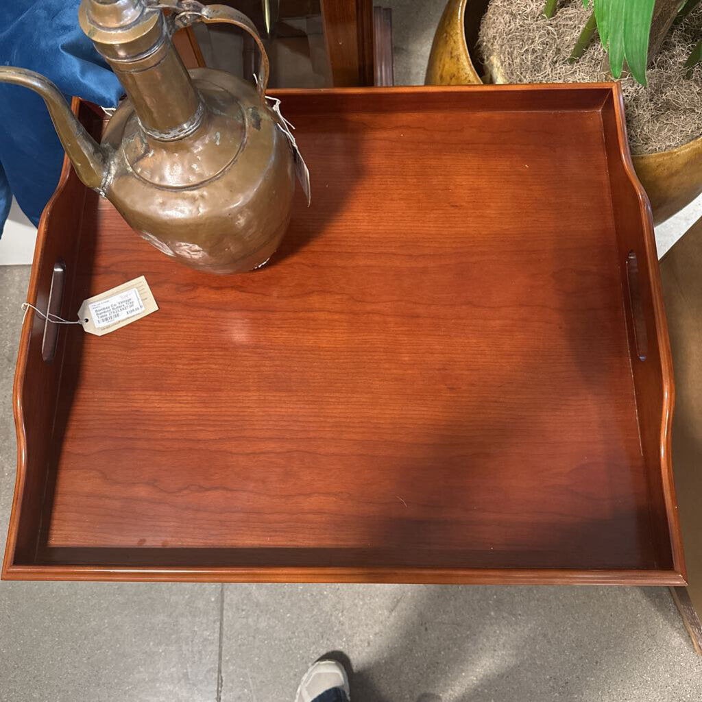 Bombay Co. Vintage Bamboo Butlers Tray Table 27X23.5X27.5H