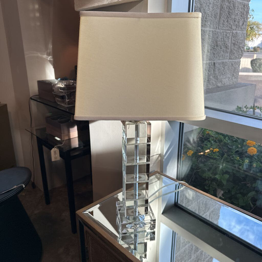 Lucite 5 Cube Table Lamp - 26"