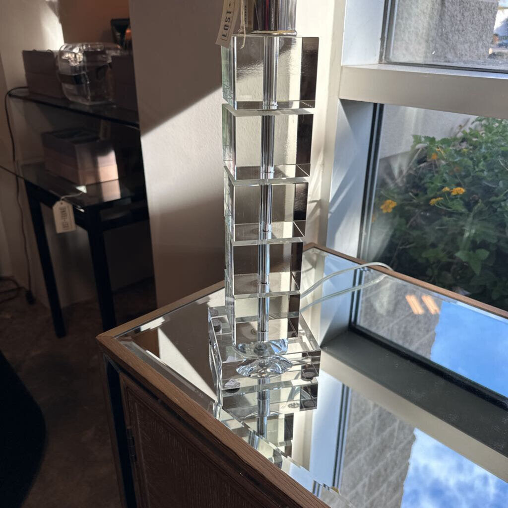 Lucite 5 Cube Table Lamp - 26"
