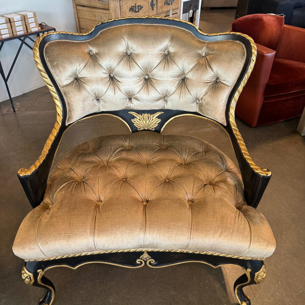 Century Furniture Baroque Style Velvet Chair
