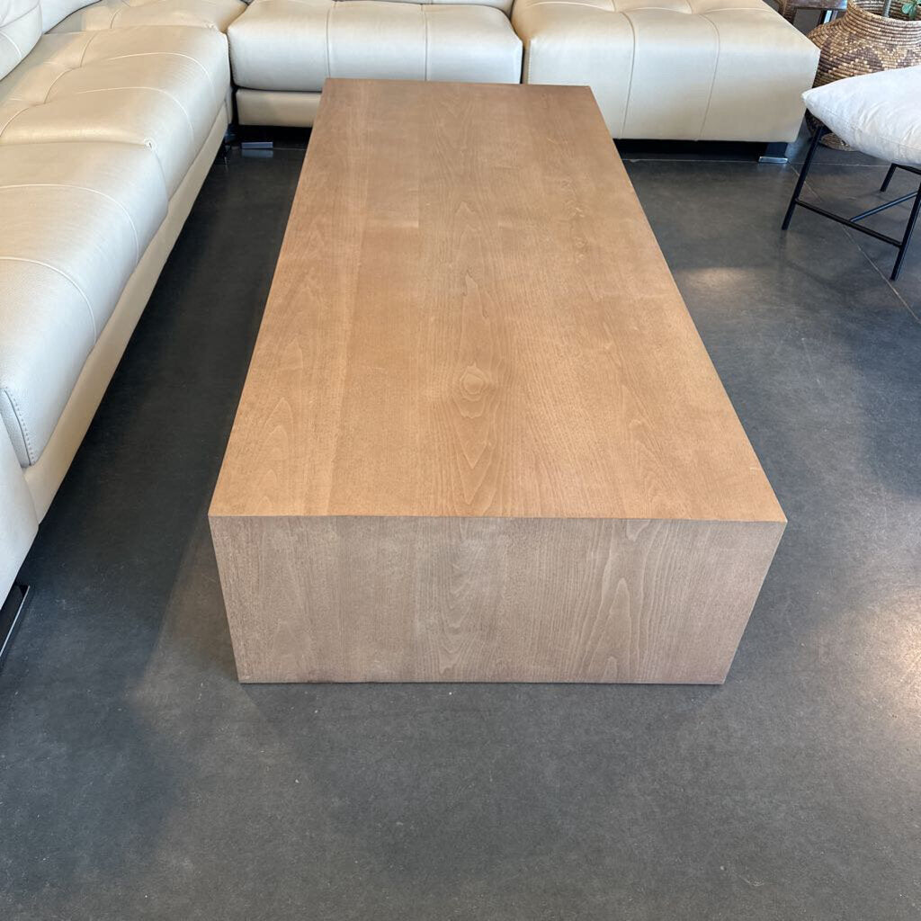 Restoration Hardware Enzo Rectangular Coffee Table- 76X32X15H
