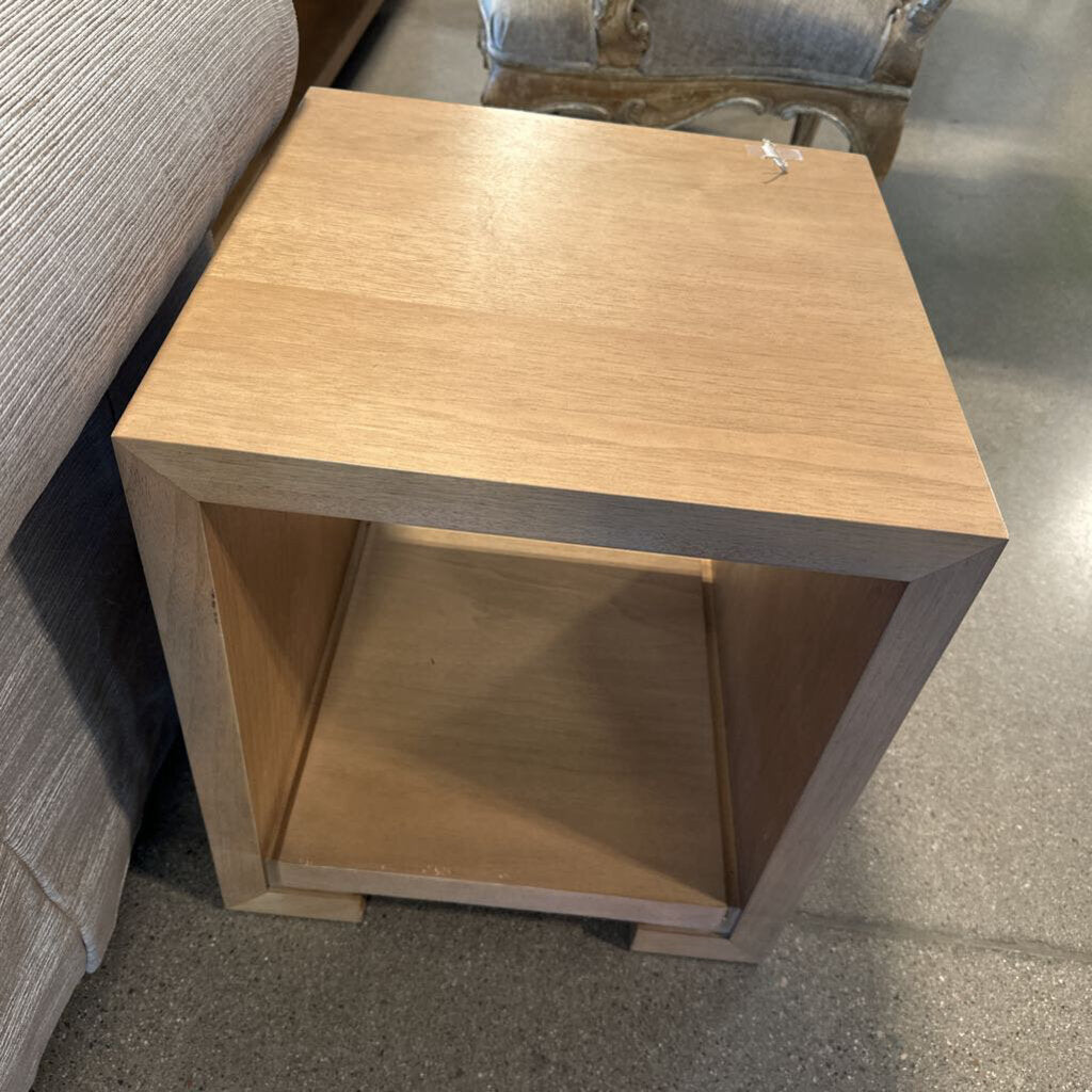 Restoration Hardware Enzo Square Side Table- 18X18X20H