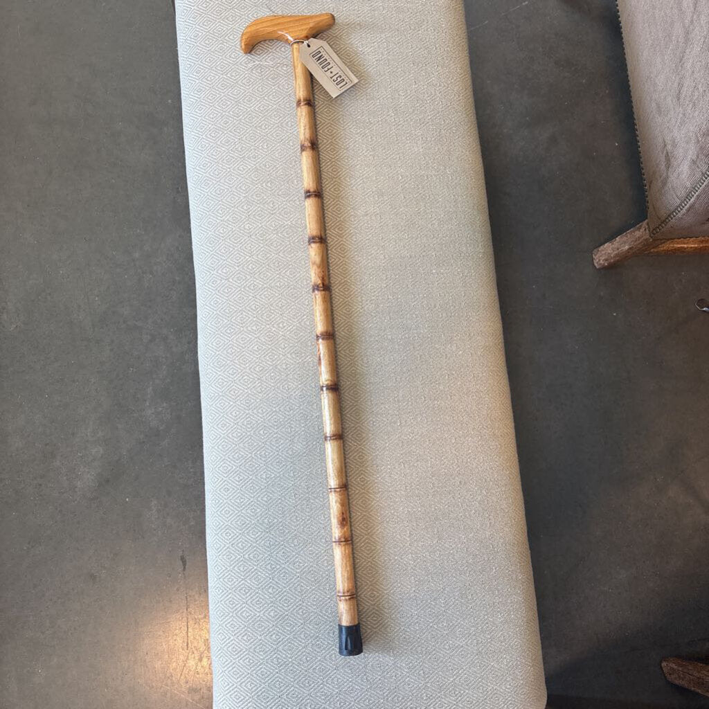 Bamboo Natural Wood Walking Cane - 35H