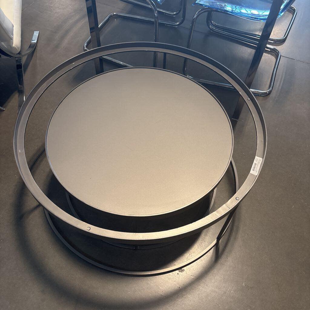 Four Hands Evelyn Round Nesting Coffee Table- No Stone- 36X16H