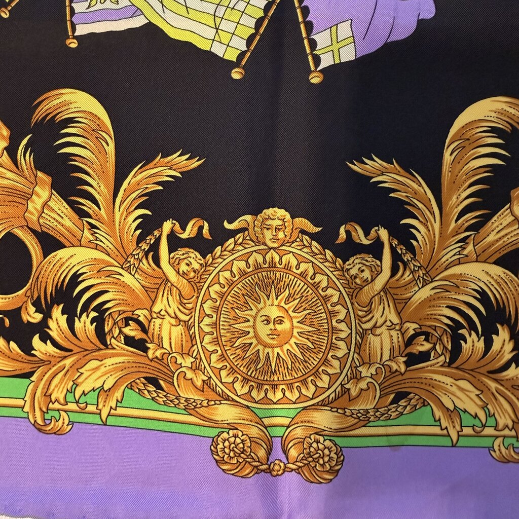 Versace Atelier Baroque Nautical Silk Scarf - 86CM
