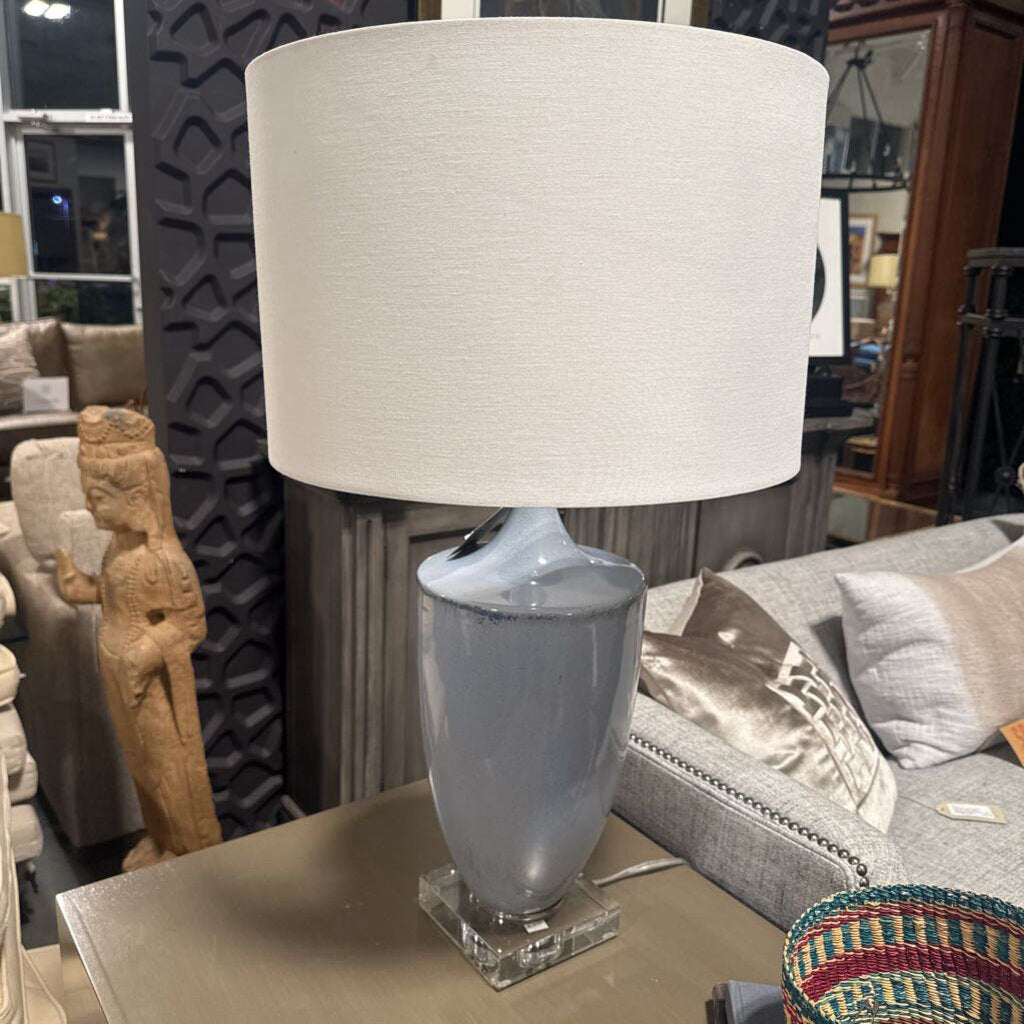 Uttermost Blue Exemplar Table Lamp- 8WX33H