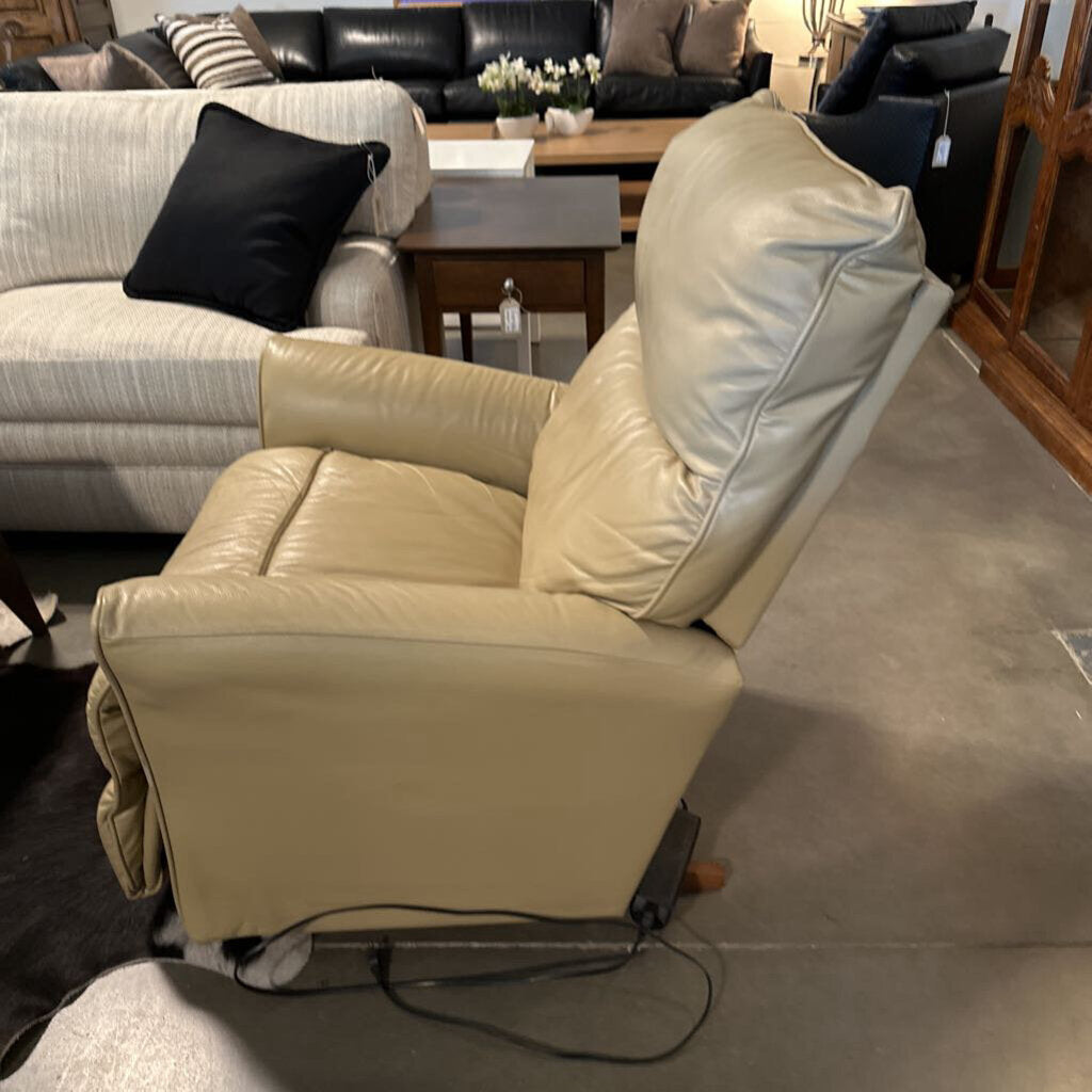 La-Z-Boy Leather Power Rocking Recliner - AS IS