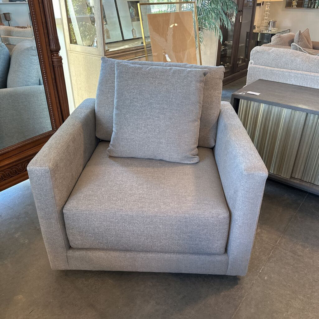 Crate & Barrel Gather Chair In Slate- Pair