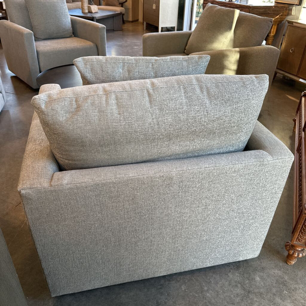Crate & Barrel Gather Chair In Slate- Pair