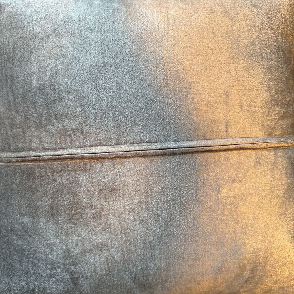 Lili Alessandra Grey & Silver Down Pillow- 21X21