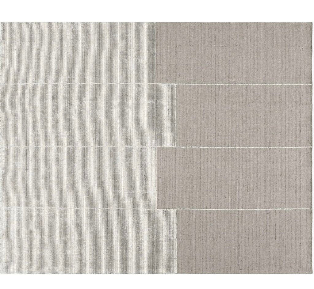 CB2 Bass Handloomed Rug Grey- 6'X9'