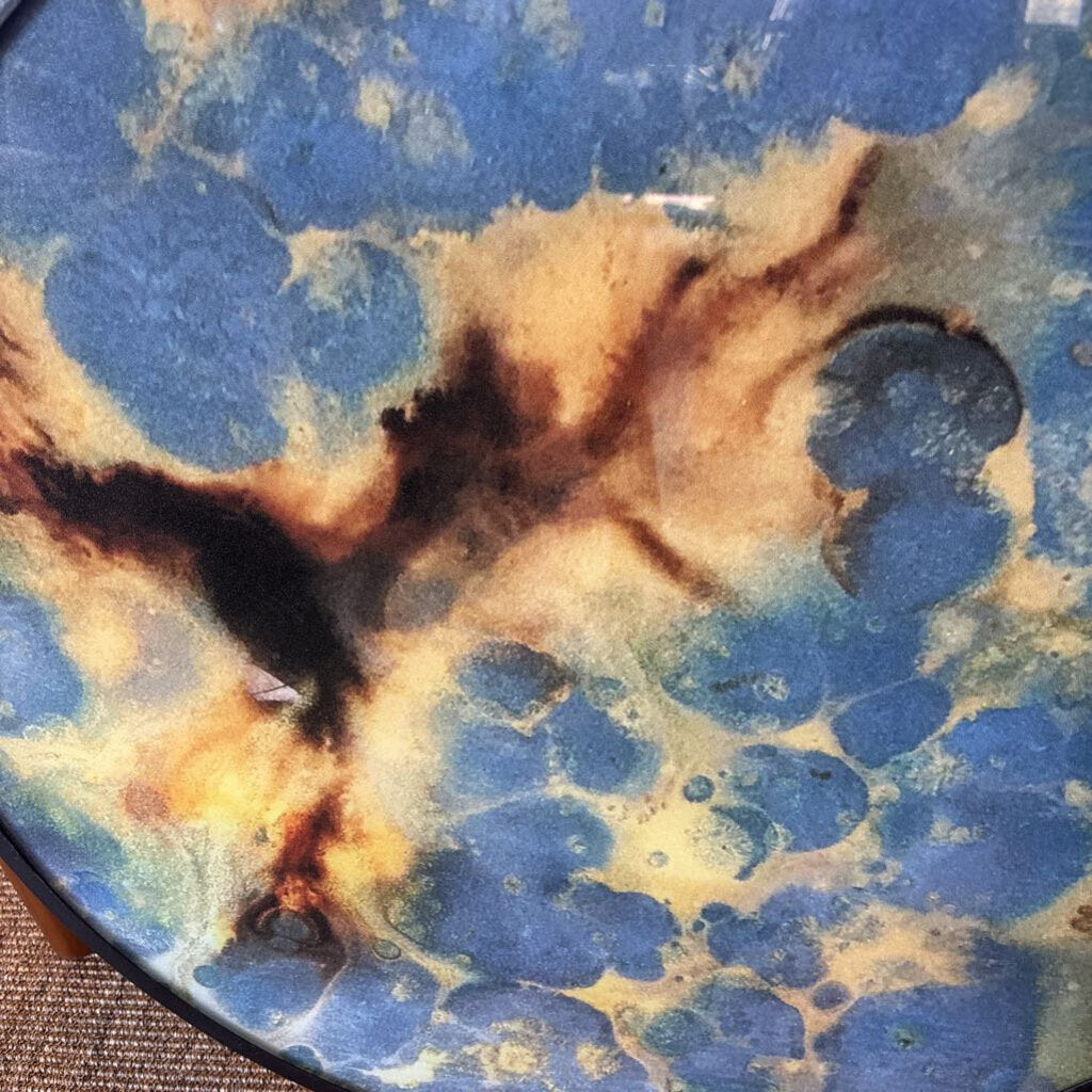 Elk Home Hargrove Glam Tray In Blue Finish- 35X1X35H