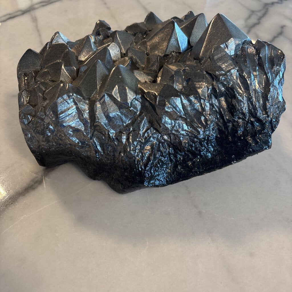 Cast Silver Faux Crystal-10X8X7H