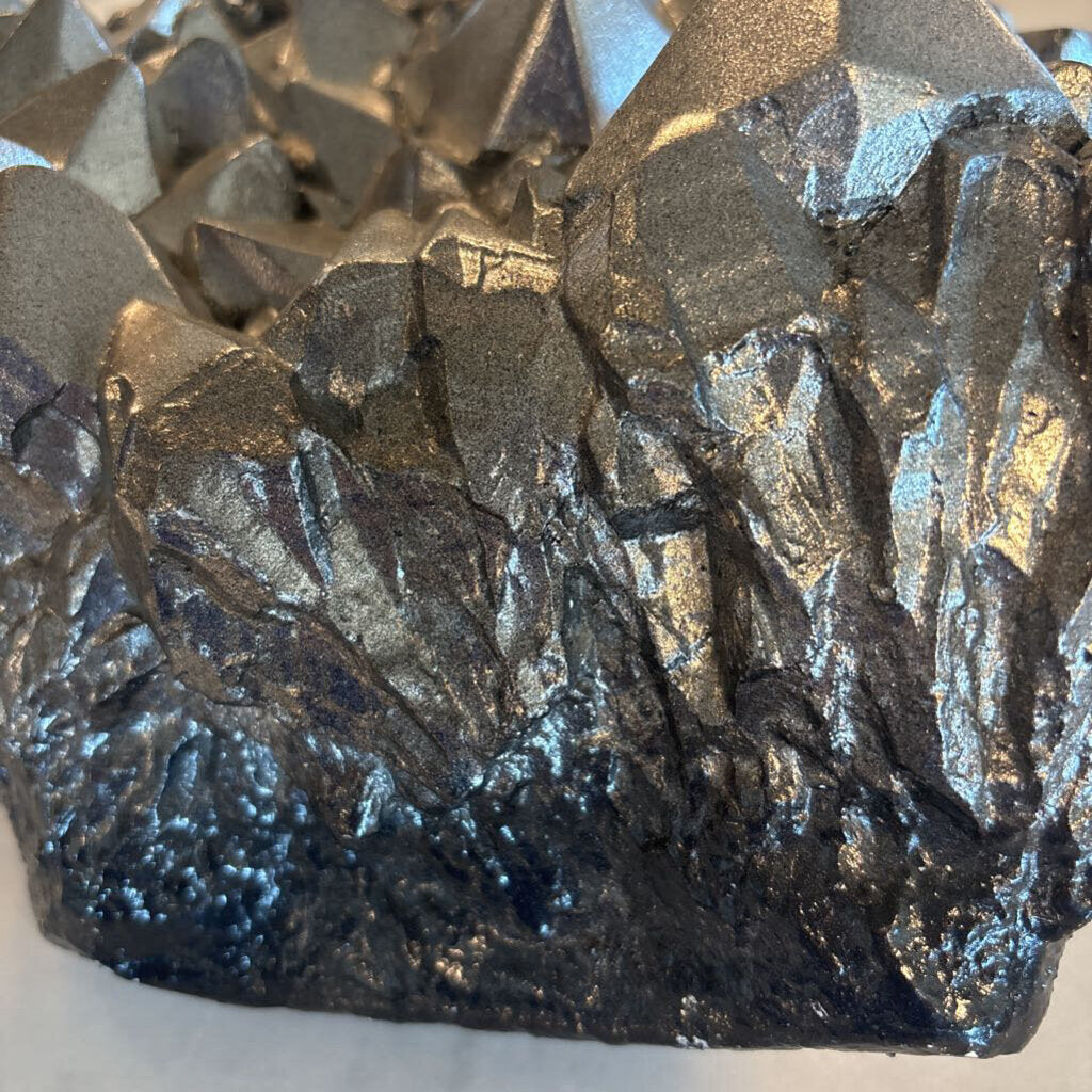 Cast Silver Faux Crystal-10X8X7H