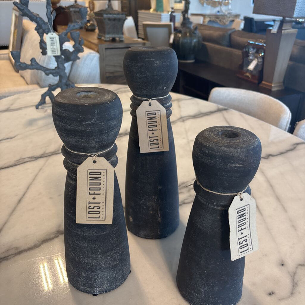 Clay Taper Candleholder-12H