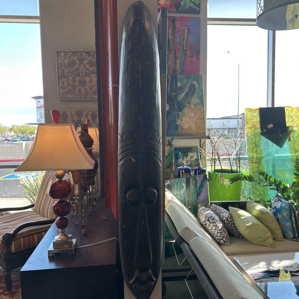 Dark Wood African Mask- 7X38H