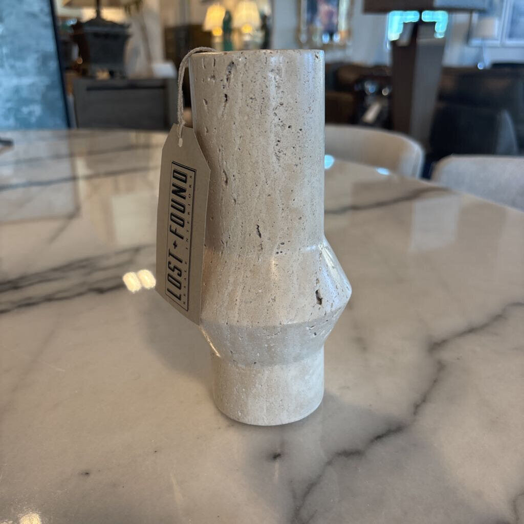 Marble Candle Holder-3.5X7H