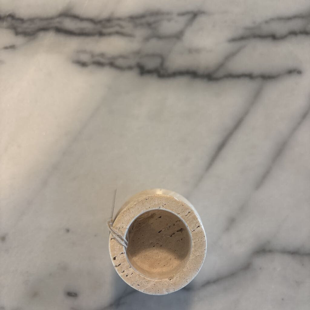 Marble Candle Holder-3.5X7H