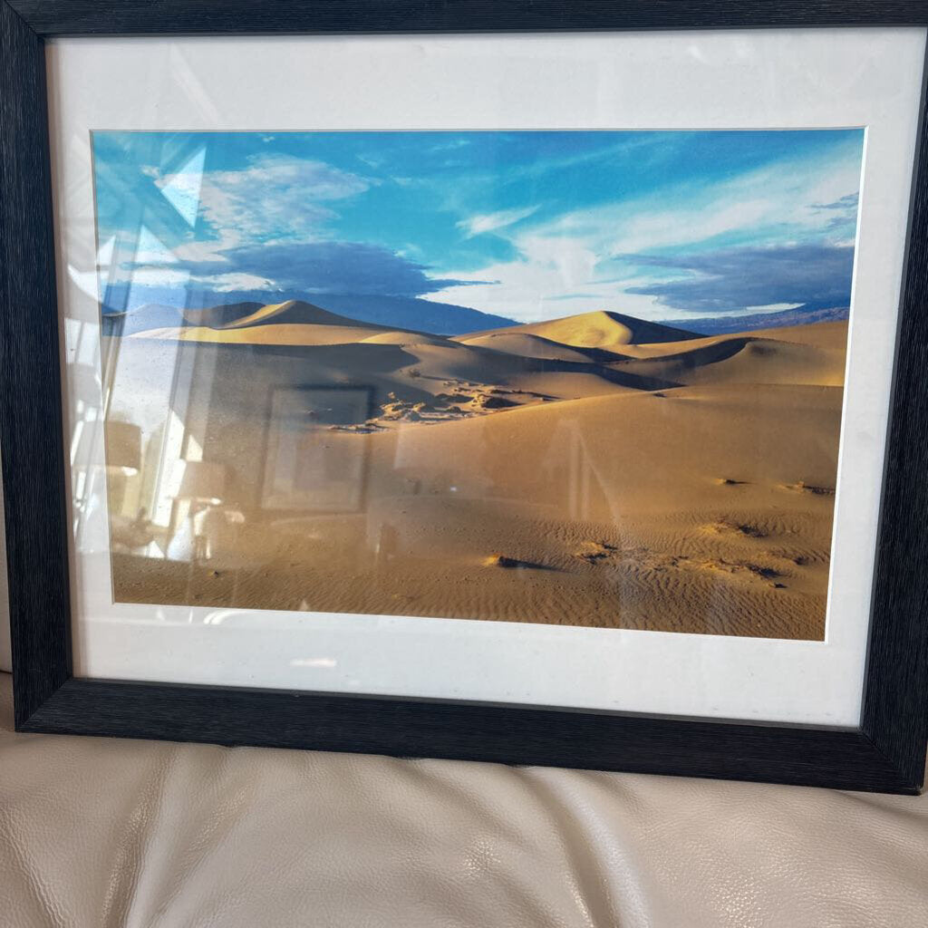 Framed Photo Sand Dunes- 22.5X19H