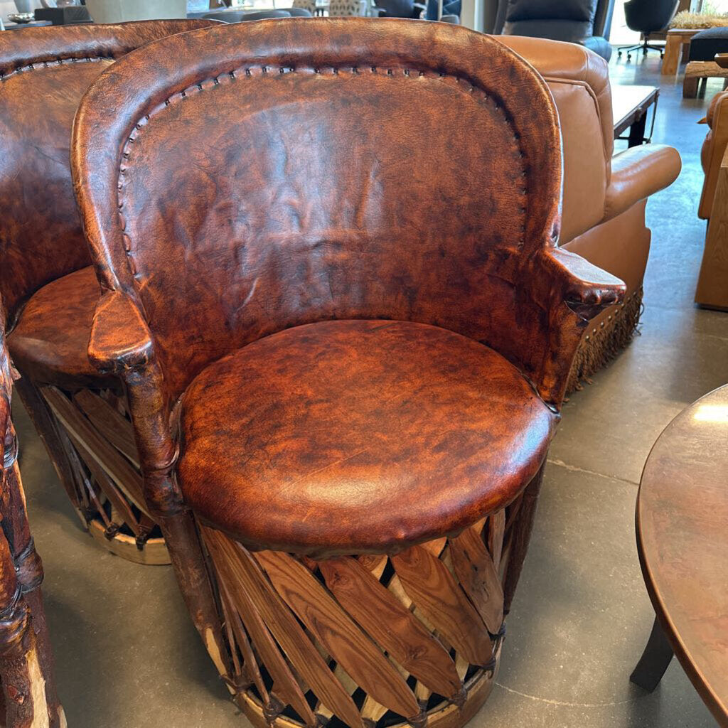 Mexican Eqipale Dining Chairs- 24X25.5X36H- Set of 4
