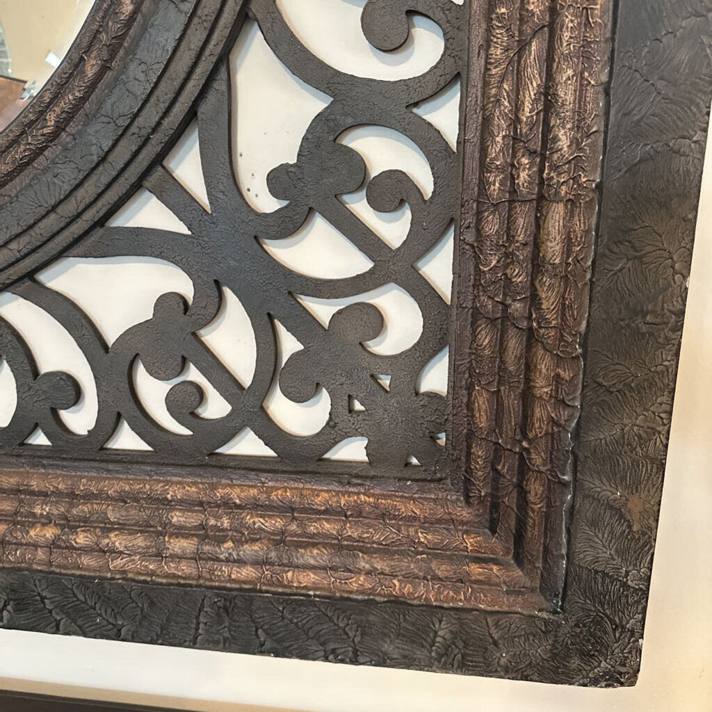 Large Square Scrolled Mirror- 60X60