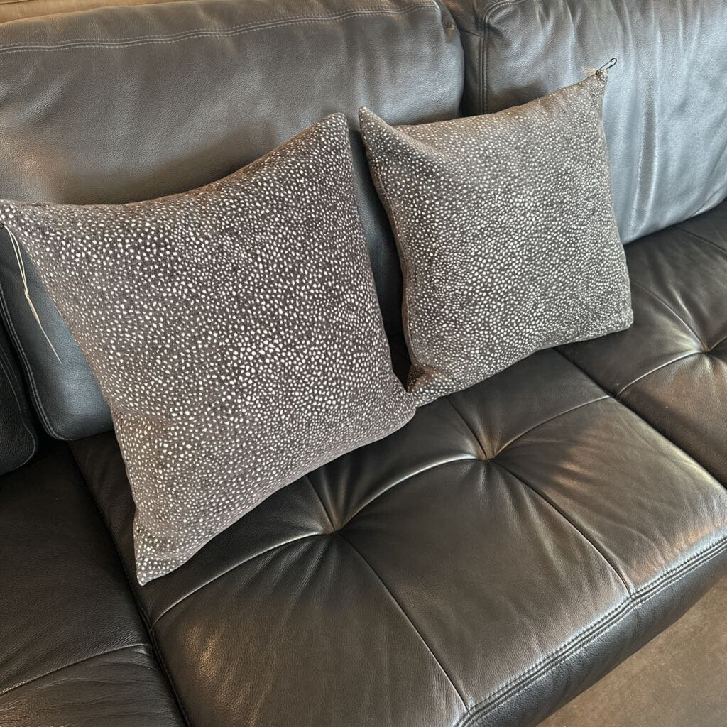 West Elm Black & White Dot Down Pillow - 18"
