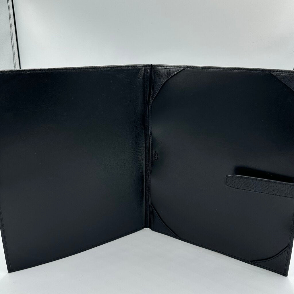 Prada Saffiano Black Leather iPad Case